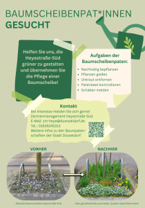 Flyer Baumpat*innen gesucht. Quelle: cima 2025